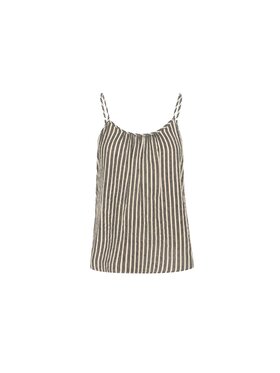 ICHI ICHI Top Top donna ia foxa striped to Beige Regular Fit