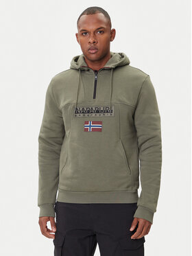 Napapijri Napapijri Bluza Burgee NP0A4I5E Zielony Regular Fit