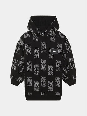 DKNY DKNY Плетена рокля D32902 D Черен Regular Fit