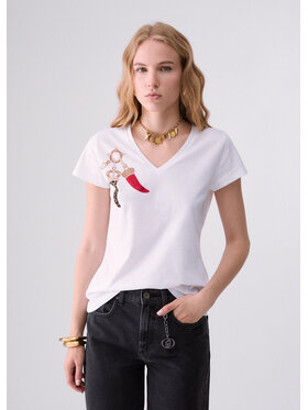 Liu Jo Liu Jo T-shirt WF6447JS923L9481 Bianco Regular Fit