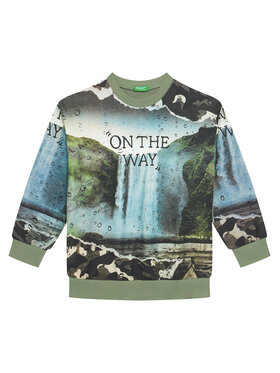 United Colors Of Benetton United Colors Of Benetton Džemperis 3WECC10PR Žalia Oversize