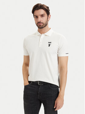 KARL LAGERFELD KARL LAGERFELD Pólóing 745024 563221 Fehér Regular Fit
