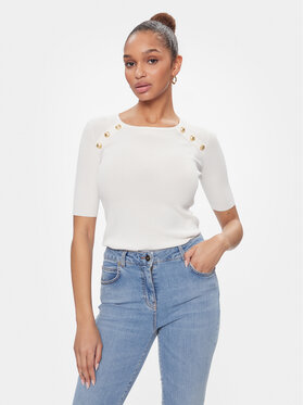Luisa Spagnoli Luisa Spagnoli Μπλουζάκι Contralto 58230 Λευκό Slim Fit
