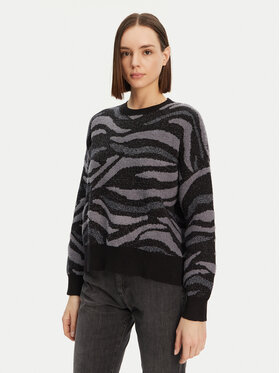 Desigual Desigual Sweater Winnipeg 24WWJF20 Fekete Regular Fit