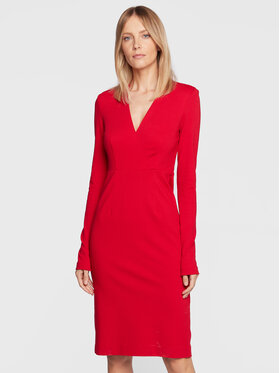 TWINSET TWINSET Koktejlové šaty 222TT2188 Červená Regular Fit