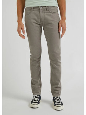 Lee Lee Spodnie materiałowe LUKE Szary Slim Fit