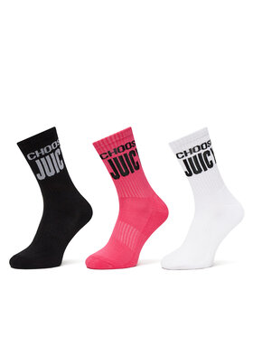 Juicy Couture Juicy Couture Súprava 3 párov vysokých dámskych ponožiek Choose JCAXS125717 Farebná