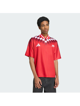 adidas adidas Koszulka techniczna 169231 Czerwony Loose Fit