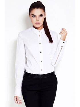 Awama Awama Koszula A052 Biały Basic Fit