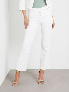 Guess Guess Τζιν 163125 Λευκό Straight Fit