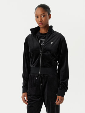 Guess Guess Μπλούζα V3BQ22 K0232 Μαύρο Regular Fit