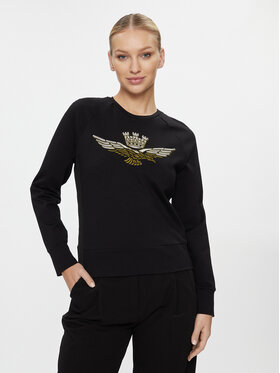 Aeronautica Militare Aeronautica Militare Pulóver 232FE1831DF525 Fekete Regular Fit