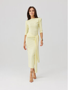 Roco Fashion Roco Fashion Každodenní šaty Lidiana Žlutá Slim Fit