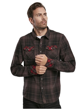 Brandit Brandit Koszula 4016.67 Brązowy Regular Fit