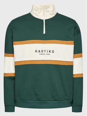 Kaotiko Kaotiko Džemperis ar kapuci Berwin AK152-01-G002 Zaļš Regular Fit