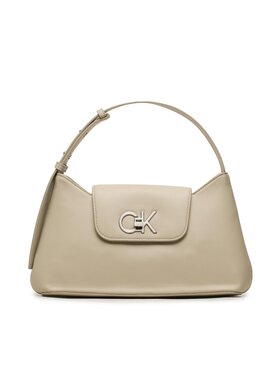 Calvin Klein Calvin Klein Soma Re-Lock Shoulder Bag Md K60K610769 Bēšs