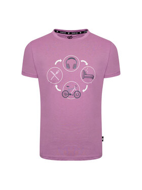 Dare2B Dare2B T-Shirt Go Beyond Fioletowy Comfortable Fit