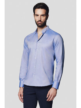 Lancerto Lancerto Koszula Enrica KO051124000044 Granatowy Slim Fit