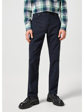 Wrangler Wrangler Spodnie materiałowe GREENSBORO Niebieski Regular Fit