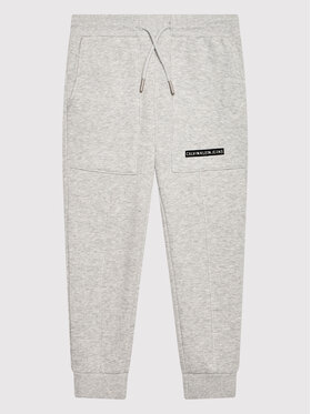 Calvin Klein Jeans Calvin Klein Jeans Spodnie dresowe Micro Logo IB0IB01012 Szary Regular Fit