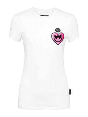 PHILIPP PLEIN PHILIPP PLEIN Tričko 22583 Biela Skin Tight Fit