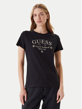 Guess Guess T-krekls V5YI03 I3Z14 Melns Regular Fit