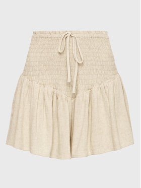 Gina Tricot Gina Tricot Шорти от плат 19970 Бежов Regular Fit