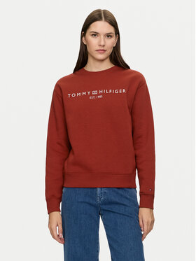 Tommy Hilfiger Tommy Hilfiger Bluză Logo WW0WW39791 Roșu Regular Fit