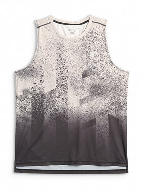 4F 4F Tank top FLOW MOTION Czarny Regular Fit