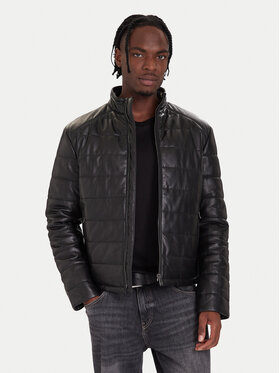 JOOP! JOOP! Ādas jaka 262001980000867 Melns Regular Fit