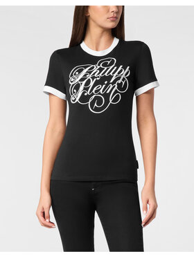 PHILIPP PLEIN PHILIPP PLEIN Tričko 24603 Čierna Skin Tight Fit
