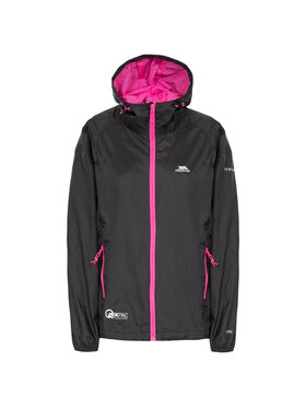 Trespass Trespass Kurtka przeciwdeszczowa Qikpac Czarny Long Fit