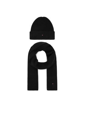 Tommy Hilfiger Tommy Hilfiger Set čiapka a šál AW0AW19136 Čierna