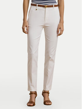 LAUREN RALPH LAUREN LAUREN RALPH LAUREN Kalhoty z materiálu 200811955005 Bílá Skinny Fit