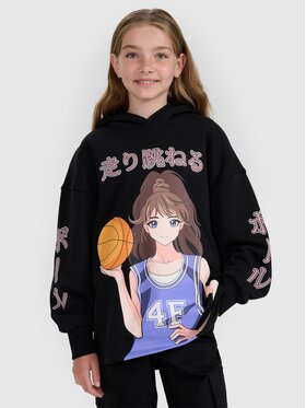 4F 4F Felpa 4FJRAW25TSWSF2293-20S Nero Oversize