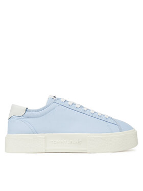 Tommy Jeans Tommy Jeans Laisvalaikio batai Tjw Flatform Canvas Sneaker EN0EN02792 Žydra