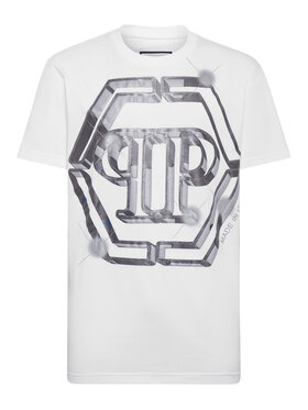 PHILIPP PLEIN PHILIPP PLEIN T-shirt 883 Bianco Regular Fit