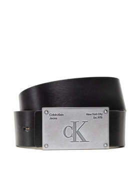 Calvin Klein Jeans Calvin Klein Jeans Cintura da uomo Studded Plaque Rev Belt 40Mm K50K509280 Nero