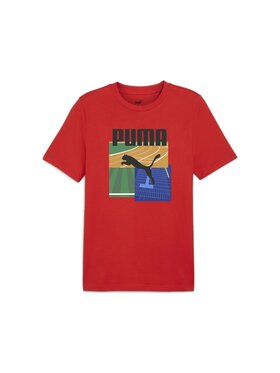 Puma Puma T-Shirt 627909 Czerwony Regular Fit