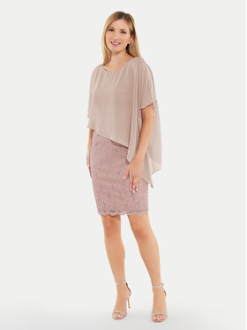 Swing Swing Kokteilinė suknelė 77760410 Smėlio Regular Fit
