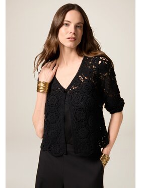 Oltre Oltre Cardigan M272J005006N033 Nero Baggy Fit