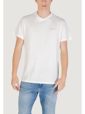 Tommy Jeans Tommy Jeans T-shirt TJM SLIM LINEAR CHES Bianco Slim Fit
