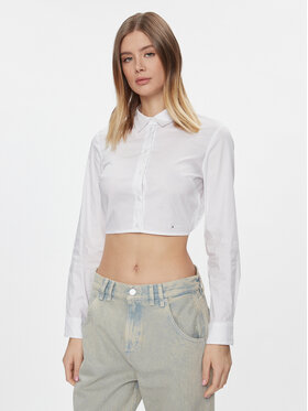 Tommy Jeans Tommy Jeans Cămașă DW0DW17344 Alb Slim Fit