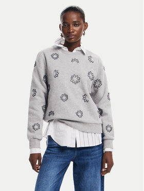 Desigual Desigual Світшот Joya 24WWSK32 Сірий Regular Fit