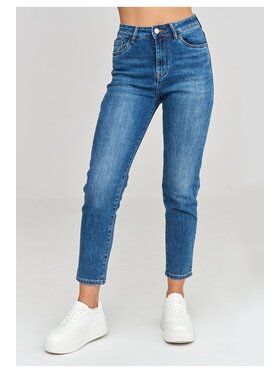 Makadamia Makadamia Jeansy C103 Niebieski Fitted Fit