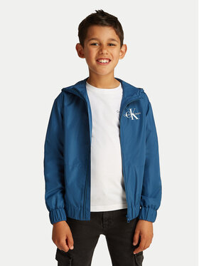 Calvin Klein Jeans Calvin Klein Jeans Преходно яке Monologo Essential IB0IB02091 Син Regular Fit
