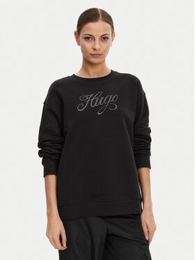 HUGO HUGO Bluză 50537246 Negru Oversize