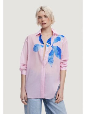 Desigual Desigual Blusa SHIRT_WATER FLOWER_LACROIX Rosa Shirt Fit