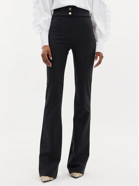 Babylon Babylon Medžiaginės kelnės E00065 Juoda Regular Fit