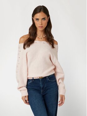 Guess Guess Sweter 169463 Różowy Classic Fit